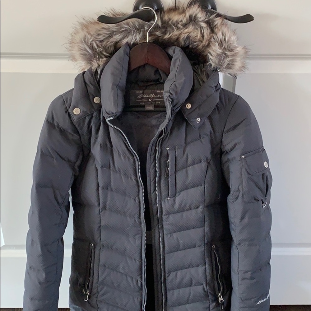 EUC Eddie Bauer Sun Valley Down Parka - XS -Carbon